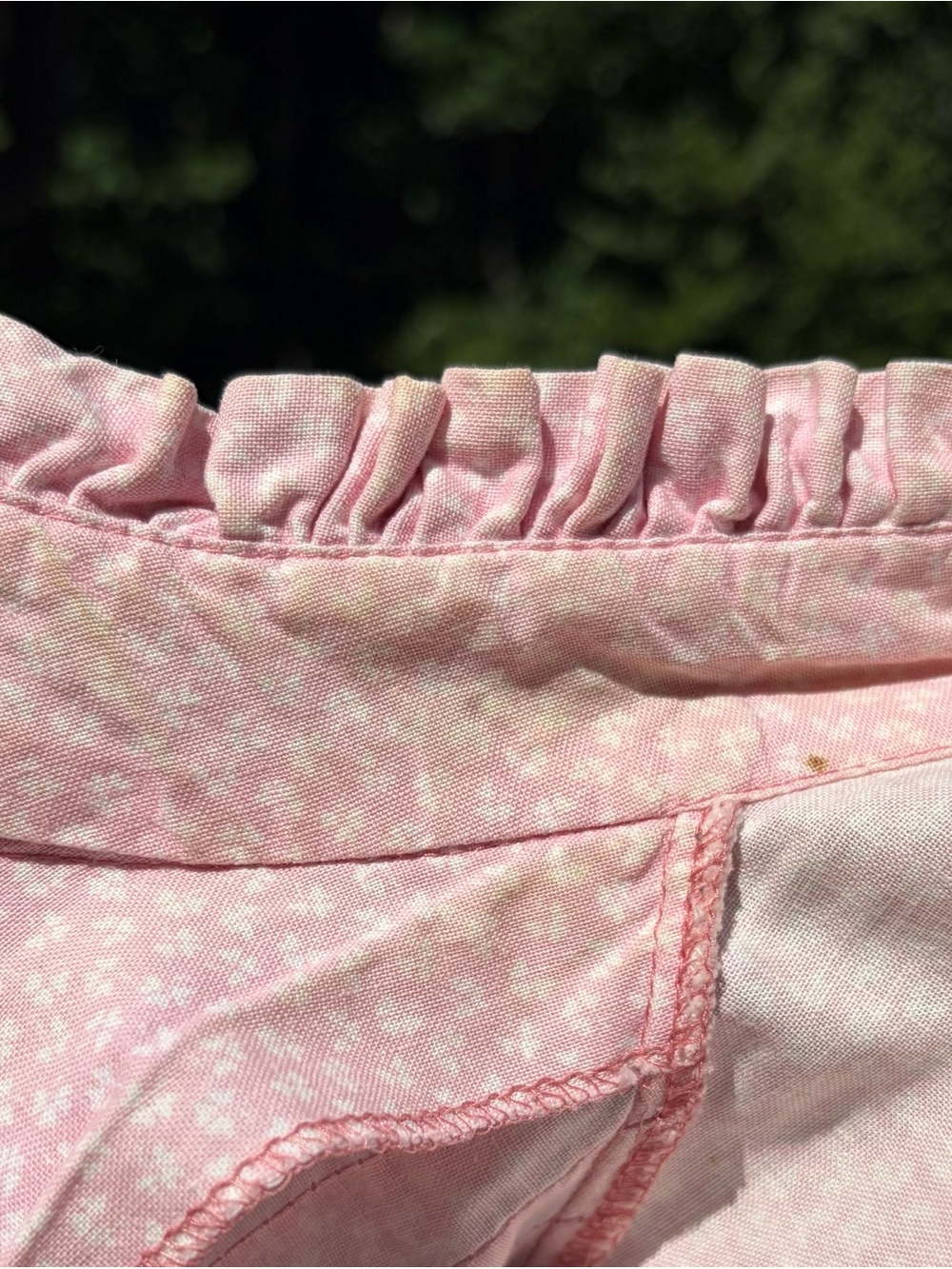RARE Laura Ashley Vintage 1970s Pink Floral Cotton Ruffle Victorian Maxi Dress - Picture 16 of 16